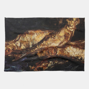 Still Life with Bloaters by Vincent van Gogh Tea Towel