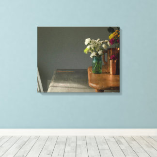 Still Life with Blue Glass Canvas Print
