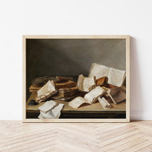 Still Life with Books   Jan Davidsz de Heem Poster