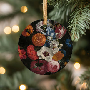 Still Life with Bouquet of Flowers   Johan Johnsen Ceramic Ornament