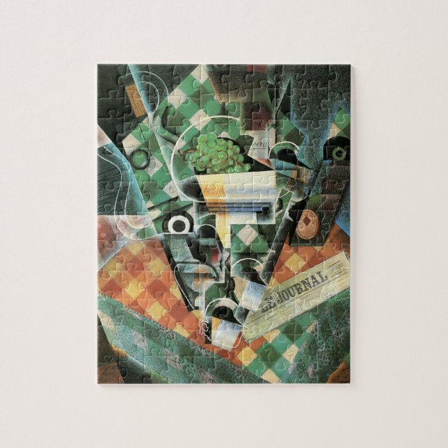 Still Life with Checked Tablecloth by Juan Gris Jigsaw Puzzle (Vertical)