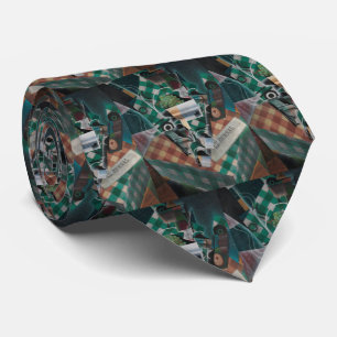 Still life with chequered tablecloth by Juan Gris Tie