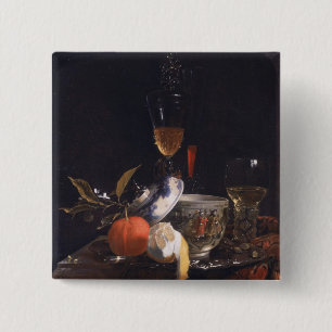 Still Life with Chinese Sugar Jar 15 Cm Square Badge