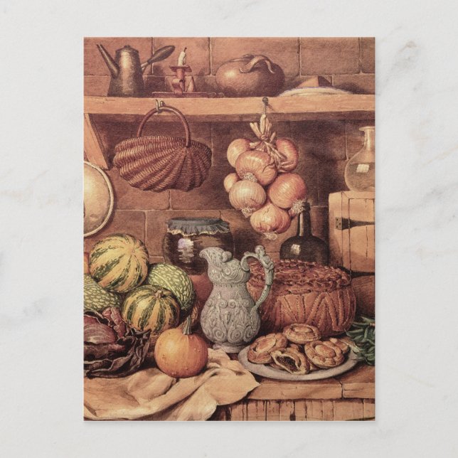 Still life with Christmas Food Holiday Postcard (Front)