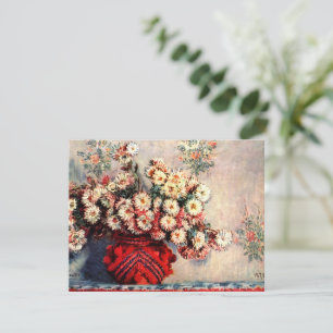 Still life with Chrysanthemums by Claude Monet