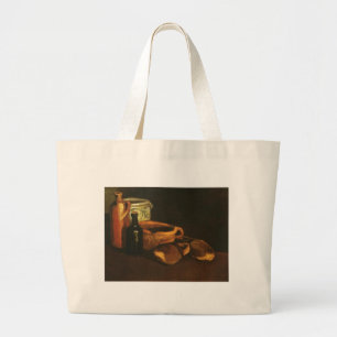 Still Life with Clogs and Pots, Van Gogh Large Tote Bag