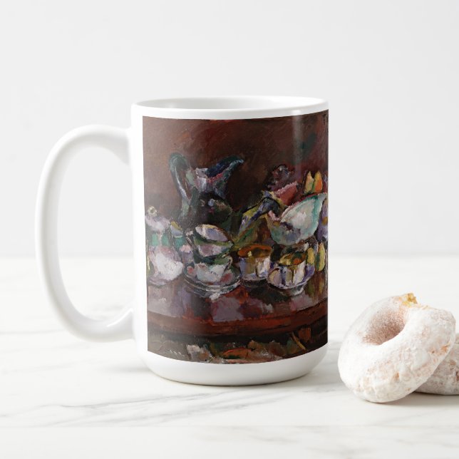 Still Life with Coffee Cups | Anton Faistauer (With Donut)