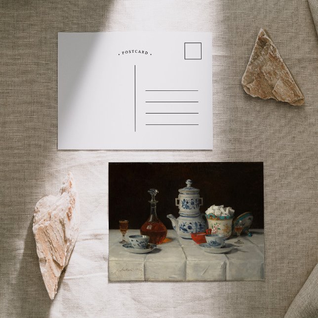 Still Life with Coffee Setting | Albert Anker Postcard (Creator Uploaded)