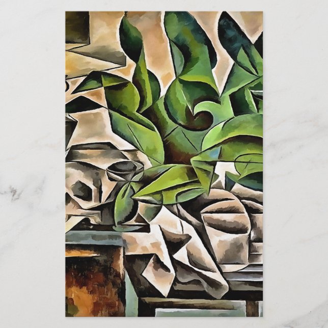 Still life with Cranium Geometric Vanitas Art (Front)