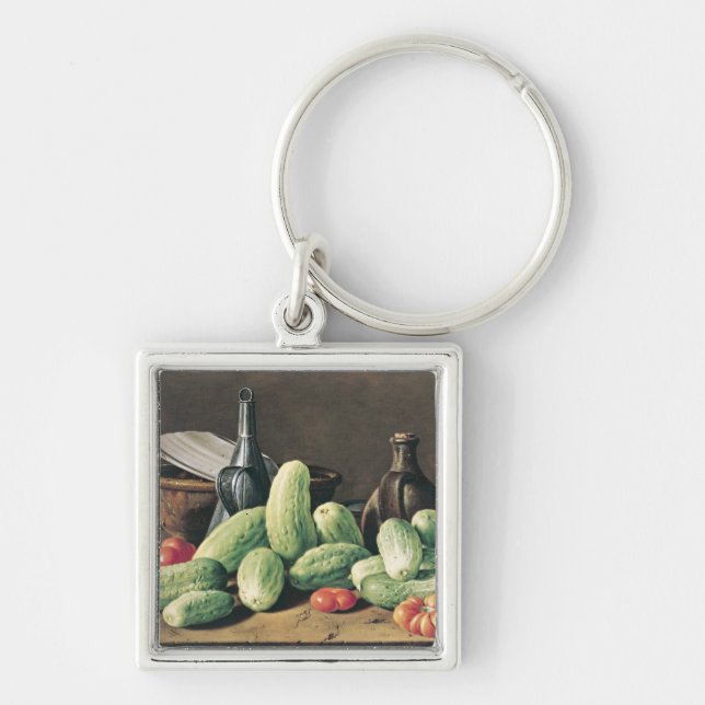 Still Life with Cucumbers and Tomatoes Key Ring (Front)