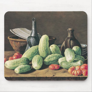 Still Life with Cucumbers and Tomatoes Mouse Pad