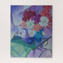 Still Life with Dahlias -