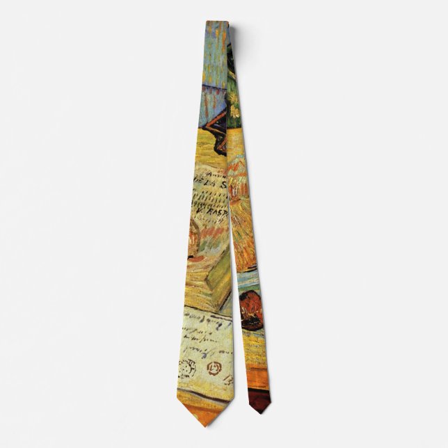 Still Life with Drawing Board by Vincent van Gogh Tie (Front)