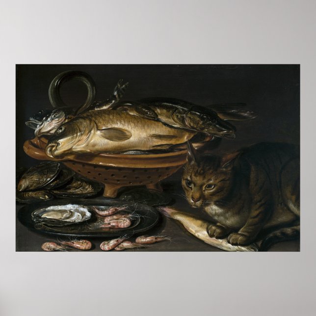 Still Life With Fish and Cat Poster (Front)