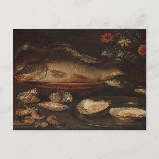 Still Life with Fish by Clara Peeters Postcard (Front)
