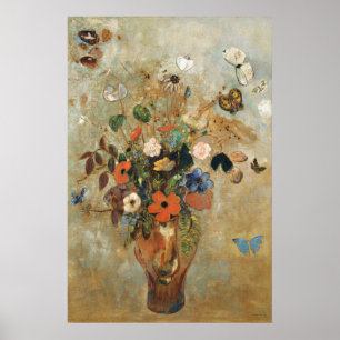 Still Life with Flowers (1905) by Odilon Redon Poster