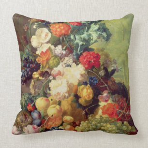 Still Life with Flowers and Fruit Cushion