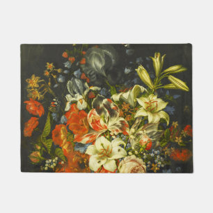 Still Life with Flowers and Fruit Doormat