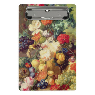 Still Life with Flowers and Fruit Mini Clipboard