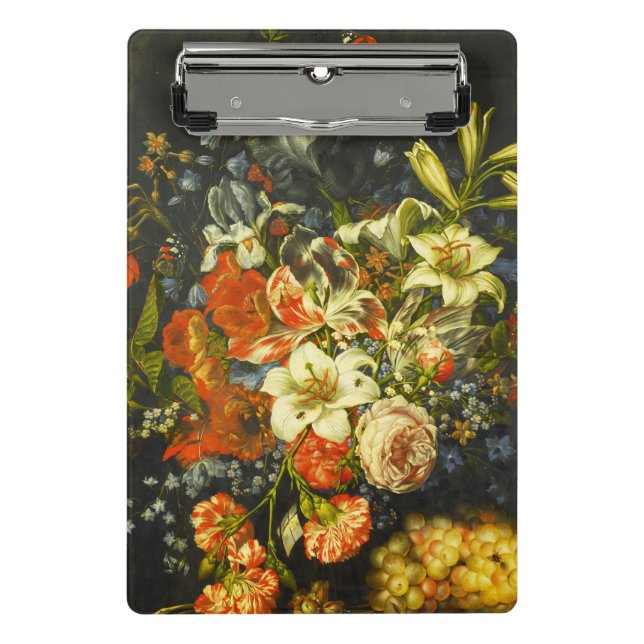 Still Life with Flowers and Fruit  Mini Clipboard (Front)
