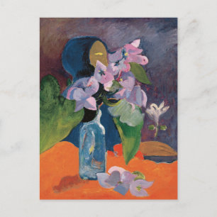 Still Life with Flowers and Idol Paul Gauguin Postcard
