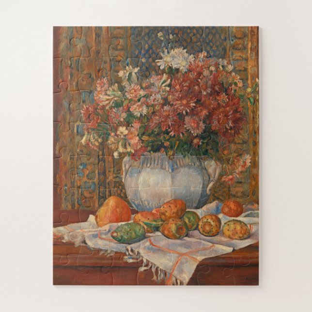 Still Life with Flowers and Prickly Pears, Renoir Jigsaw Puzzle (Vertical)