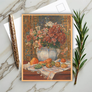 Still Life with Flowers and Prickly Pears, Renoir  Postcard