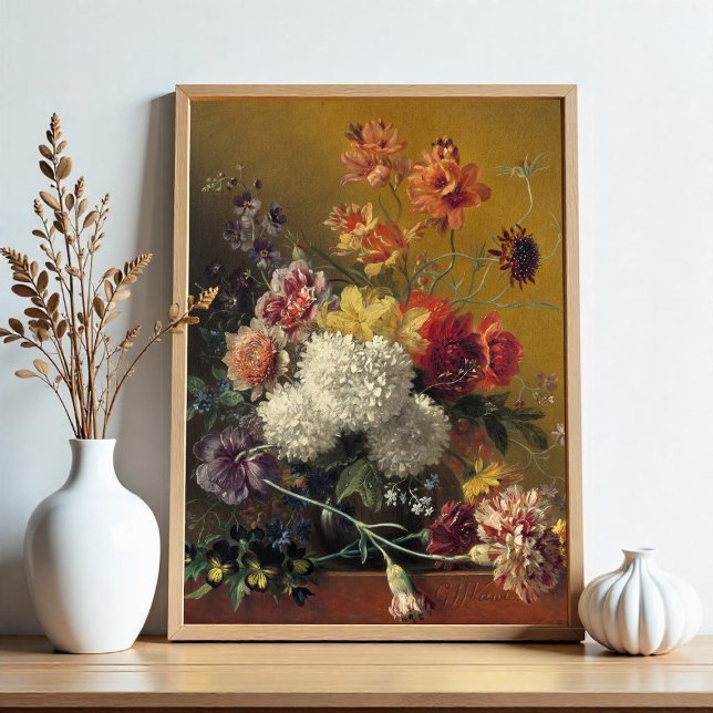 Still Life with Flowers by Georgius Johannes Poster (Creator Uploaded)