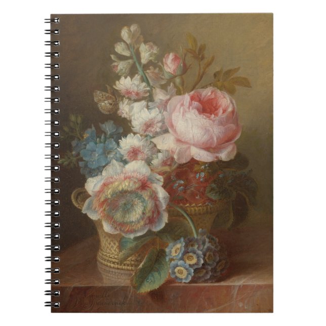 Still Life With Flowers – Cornelis van Spaendonck Notebook (Front)