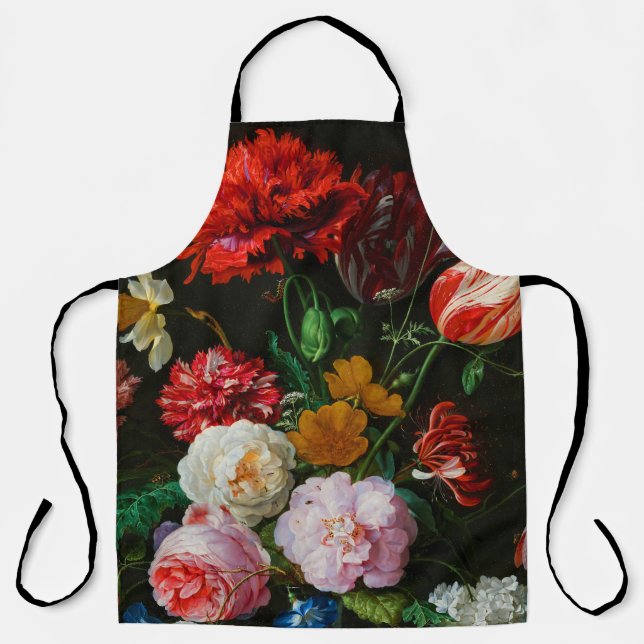 Still Life with Flowers in a Glass Vase  Apron (Front)