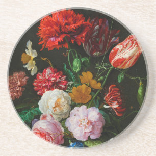 Still Life with Flowers in a Glass Vase  Coaster