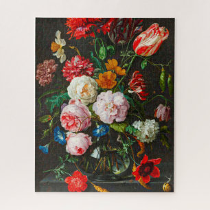 Still Life with Flowers in a Glass Vase de Heem Jigsaw Puzzle