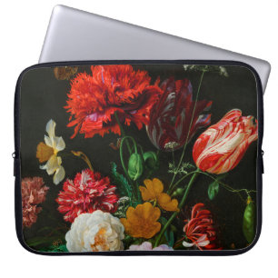 Still Life with Flowers in a Glass Vase Laptop Sleeve