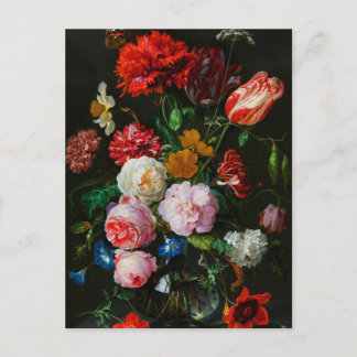 Still Life with Flowers in a Glass Vase  Postcard