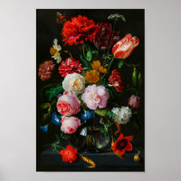 Still Life with Flowers in a Glass Vase 