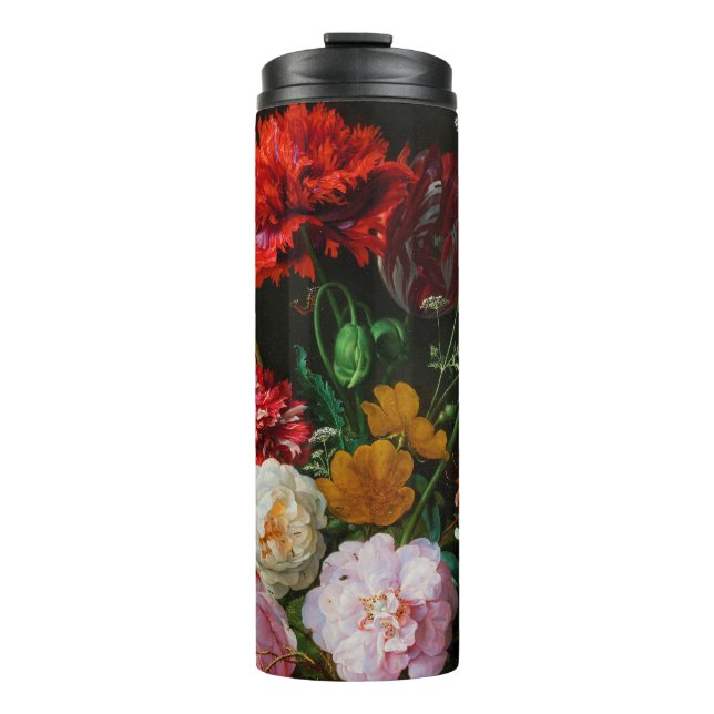 Still Life with Flowers in a Glass Vase  Thermal Tumbler (Front)