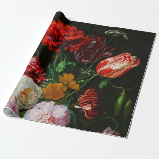 Still Life with Flowers in a Glass Vase  Wrapping Paper