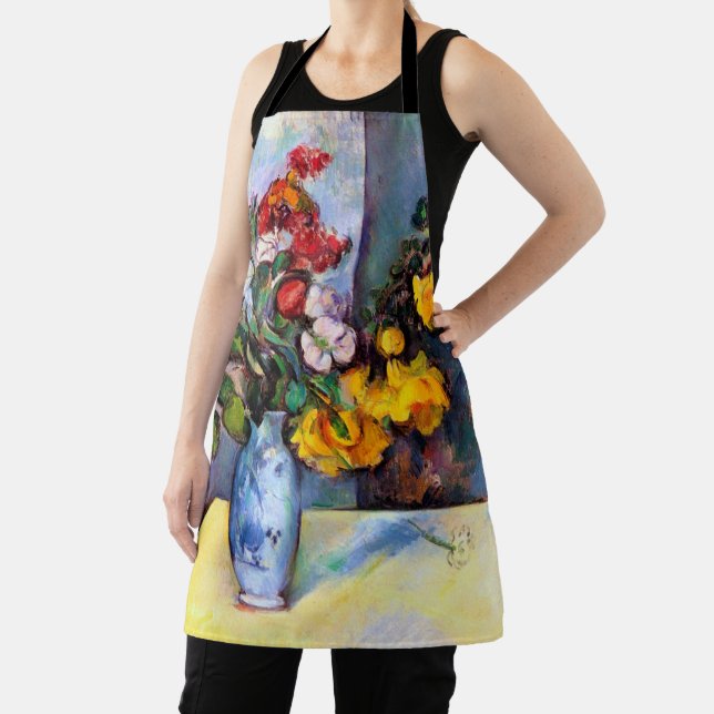 Still Life with Flowers in a Vase, Paul Cezanne Apron (Insitu)