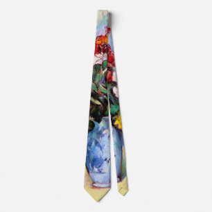 Still Life with Flowers in a Vase, Paul Cezanne Tie