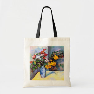 Still Life with Flowers in a Vase, Paul Cezanne Tote Bag