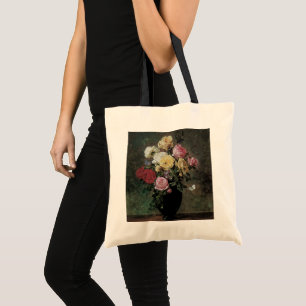Still Life with Flowers in Vase by Olaf Hermansen Tote Bag