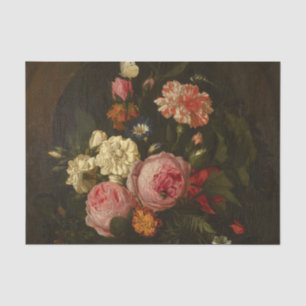 Still Life with Flowers Insects and a Shell  Tissue Paper