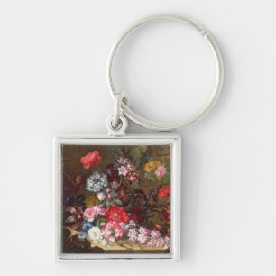 Still Life with Flowers Key Ring