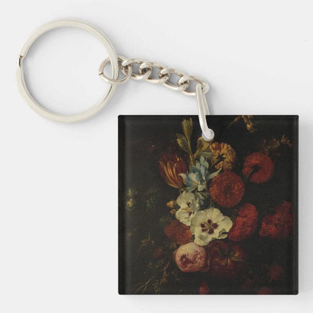 Still Life with Flowers  Key Ring (Front)