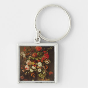 Still Life with Flowers Key Ring