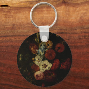 Still Life with Flowers Key Ring