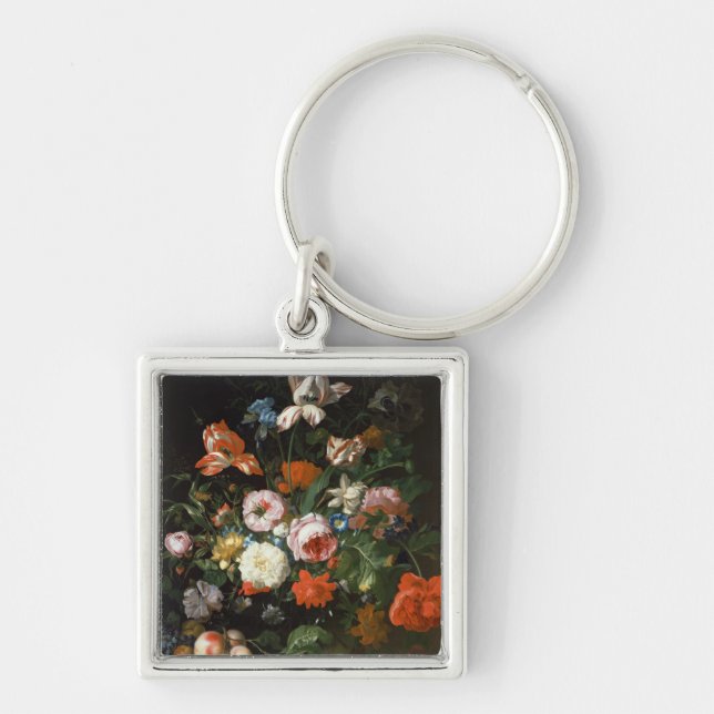 Still life with flowers key ring (Front)