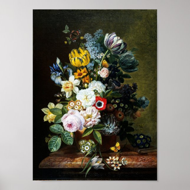 Still Life with Flowers painting Poster (Front)