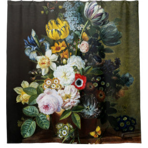 Still Life with Flowers painting Shower Curtain