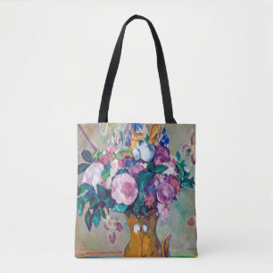Still Life with Flowers, Paul Cezanne Tote Bag